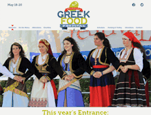 Tablet Screenshot of greekfoodfest.com